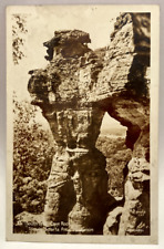 RPPC South End, Cave Rock, Tomah Sparta Area, Wisconsin WI Vintage Postcard picture