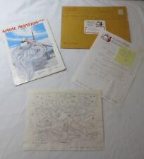Hank Caruso Original Cartoon Sketch Naval Aviation Magazine Military with Docs picture