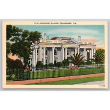 Postcard FL Tallahassee Governor's Mansion picture