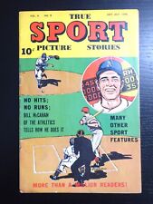 True Sport Picture Stories Vol.4, #9, September-October 1948, VG, Baseball Cover picture