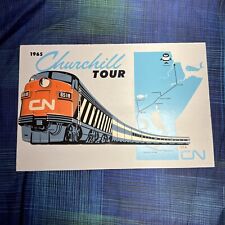 Canadian National  Railways - Churchill Tour 1965 3D Wood Sign 8”x12” picture