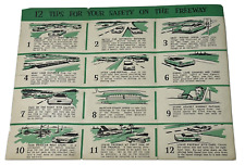 1964 Minnesota Go-Fer Safety 12 Tips For Your Freeway Driving Brochure Flyer picture
