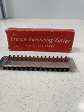 Vintage French Garnishing Cutter Stainless Steel  picture