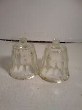 Pair Of Vtg HOMCO Tulip Sconce Peg Shade Votive Clear Glass Candle Holder USA 4
