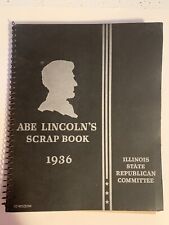1936 Illinois Republican Abe Lincoln's Scrap Book Landon Plus 3 Paper Articles picture