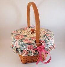 Longaberger 1993 Mothers Day Basket Combo with Lid, Protector & Liner picture