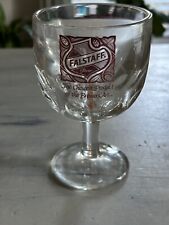 Vintage FALSTAFF Barware 1970's Thumbprint Stemmed Footed 6