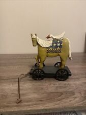 Williraye Studio Quilt horse with goose on stand #WW1405 1996 Rare picture