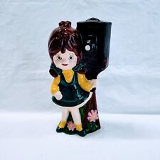 Vintage Studio Art Girl With Tripod Camera Pottery Figure picture