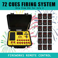 Ship From USA 72Cues Fireworks Firing System 500M ABS Waterproof Case Remote picture