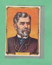 Gustave Eiffel/Fyodor Dostoevsky 1950's Famous Imortais    Card Rare..  Read picture