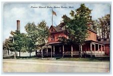 1909 Premier Mineral Baths Exterior Building Benton Harbor Michigan MI Postcard picture