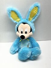 Disney Store Original Mickey Mouse Easter Bunny Blue 17” Plush picture