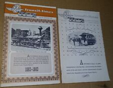 Oct. 1960 & Sept. 1963 AC TRANSIT TIMES Oakland CA. (Transportation History) picture