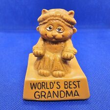Vintage Wallace Berrie Co. 1974 World's Best Grandma Figurine 7522 Made In USA picture