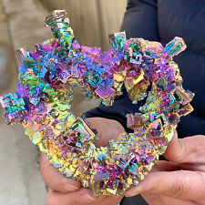 1.39LB gram Bismuth rainbow crystal elementBi gemstone Mineral specimen D459 picture