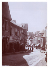 France, Fougères, Rue de la Pinterie, vintage print, circa 1900 vintage print p picture