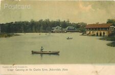 MA, Auburndale, Massachusetts, Charles River, Canoeing, Rotograph No. G 6997 picture