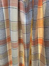 VINTAGE 1930S Welsh Wool Plied Yarn Herringbone Weave Blanket Collectors Item picture