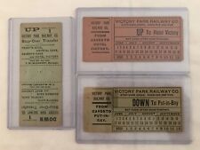 1900s Hotel Victory Railway Railroad RR Tickets Put In Bay Ohio + 3 Island Caves picture