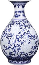 Hand- Made Blue and White Porcelain Vase Ceramic Vase Home Christmas Decorative  picture