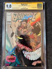 Signed x2 Liefeld & Mychaels Brigade V2 #2  CGC 9.0 Image Embossed Silver Foil picture