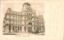 RPPC 1907 Antique Postcard BOSTON,Mass. POST OFFICE Real Photo undivided back picture