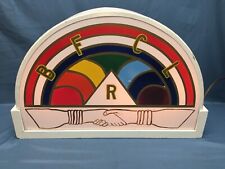 Vintage Hand Painted International Order of the Rainbow for Girls Lighted Signet picture