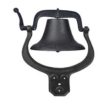 Dinner Bell Large Cast Iron Bell Farmhouse Church School Antique Vintage Style picture
