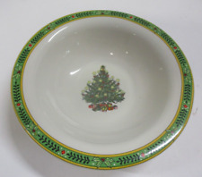 Vintage Russ Berrie 15775 Christmas Tree Bowl .. Small Chip picture