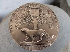 Vintage Bronze Medal Numismatic Portuguese Colonial Era Angola Bank 1926 - 1951 picture