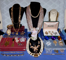 VTG Jewelry Lot 24K G. VIAL SWAROVSKI  TRIFARI MAMSELLE MONET 23 STRAND NECKLACE picture