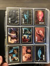 1991 Star Trek Impel Trading Cards Binder w/ 27 Pages - 2 sealed boosters & more picture