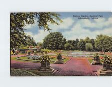 Postcard Sunken Garden Garfield Park Indianapolis Indiana USA North America picture