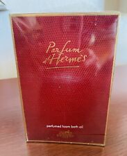 Parfum d’ Hermes Vtg Perfumed Foam Bath Oil 6.5 Oz In Original Sealed Box Unopen picture