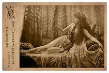 LILLIE LANGTRY Actress Legend as CLEOPATRA Photograph Cabinet Card Vintage RP picture