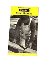 How to Use the Stanley Steel Square Instructional Booklet 1967 Printed in USA picture