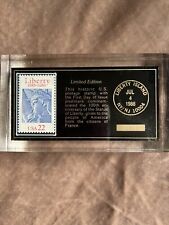 1986 LIMITED EDITION LIBERTY ISLAND STAMP PAPERWEIGHT NUMBERED 331  picture