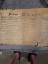 Morning Oregonian Newspaper March 29, 1929, well worn, fold to mail picture