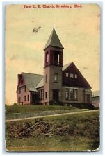 1914 First United Brethren Church Exterior Strasburg Ohio OH Posted Postcard picture