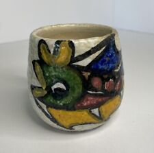Talavera SPAIN Pottery Fish Ocean Handpainted Mug Cup 3” EL CARMEN - Sodico picture
