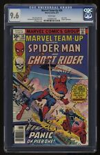 Marvel Team-up #58 CGC NM+ 9.6 White Pages Spider-Man Ghost Rider Marvel 1977 picture