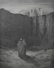 Gustave Dore Dante's Purgatory Troop of Spirits Art Print Antique Original 1880 picture