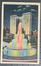 Vintage Postcard 1943 Joel Hurt Memorial Fountain Atlanta Georgia (GA) picture