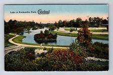 Cleveland OH-Ohio, Lake In Rocketeller Park, Antique, Vintage c1915 Postcard picture