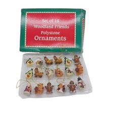 Set Of 18 Mini Victorian Style DEAR SANTA Polystone Ornaments In Box Vintage picture