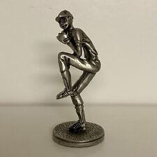 Baseball Pitcher Mini Pewter Figure Player Pitching Figurine RARE DESIGN picture