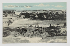 Bird's eye View of Little Falls Minnesota Postcard Unposted picture