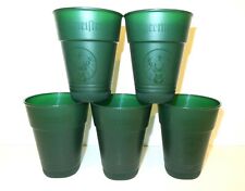 Jagermeister Jager Green Plastic Reusable Drinking Cups Dear Head Logo Lot of 5 picture