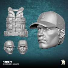 Cutter custom head and vest for GI Joe Classified or other action figures picture